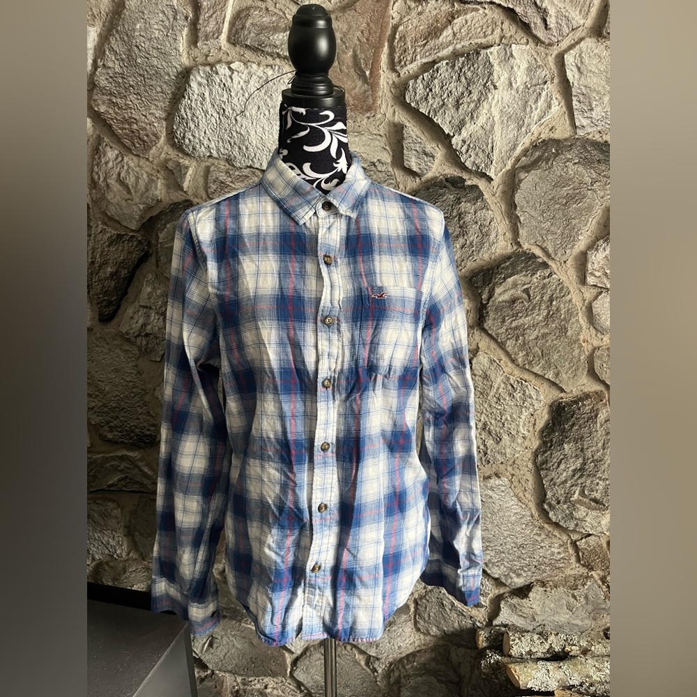 Hollister Plaid Long Sleeve Flannel M